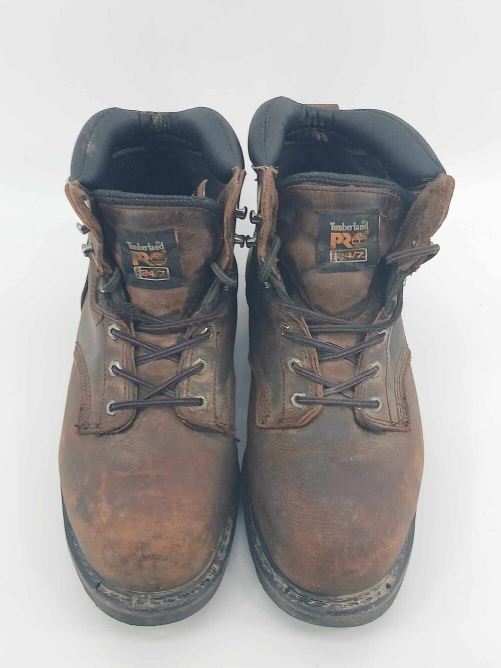 Leather work boots, Timberland PRO Pit Boss 6-inch Steel Toe size 12